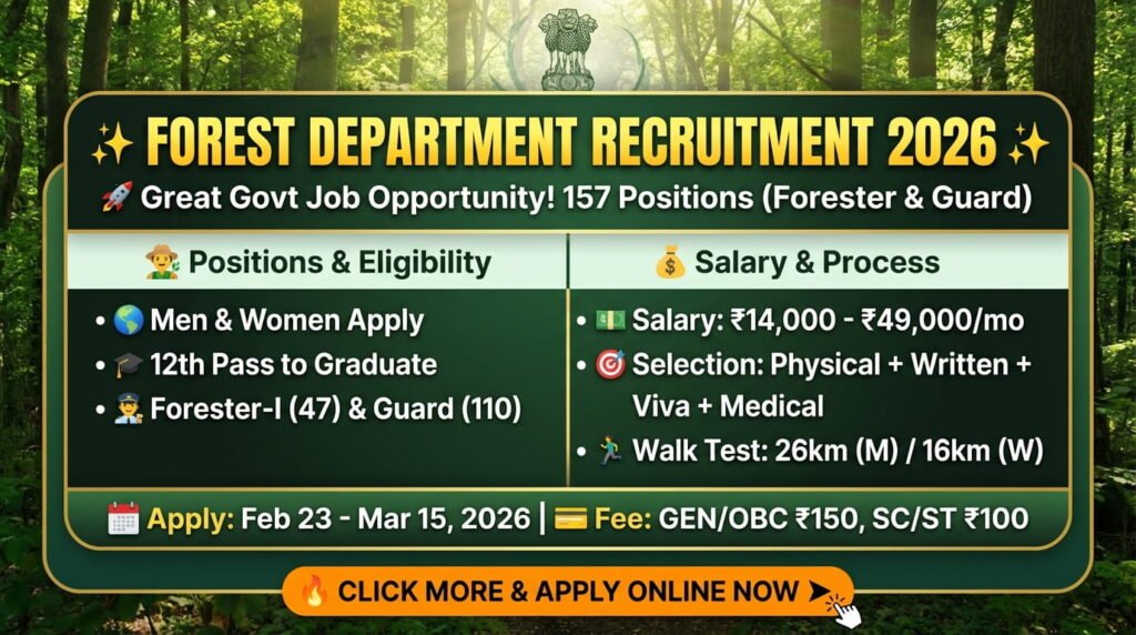 Forest Department Recruitment 2026
