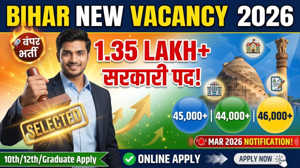 Bihar New Vacancy 2026